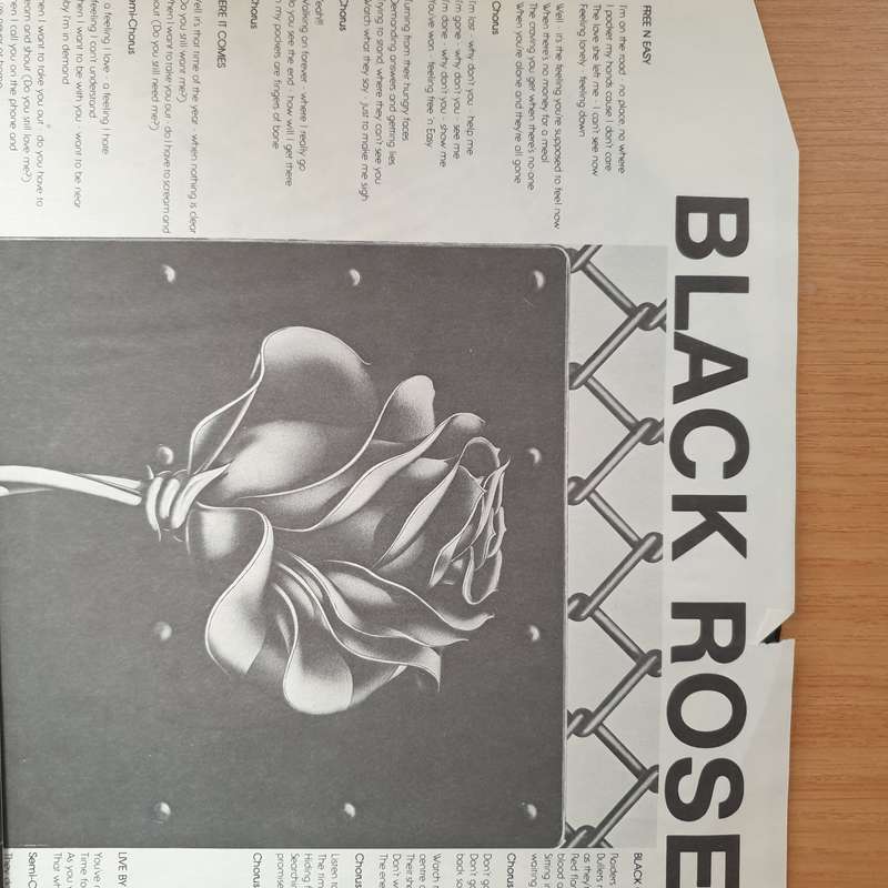 Black Rose   Live By It (with Lyrics) - Vinyl LP Record - Very-Good+ Quality (VG+) (verygoodplus)