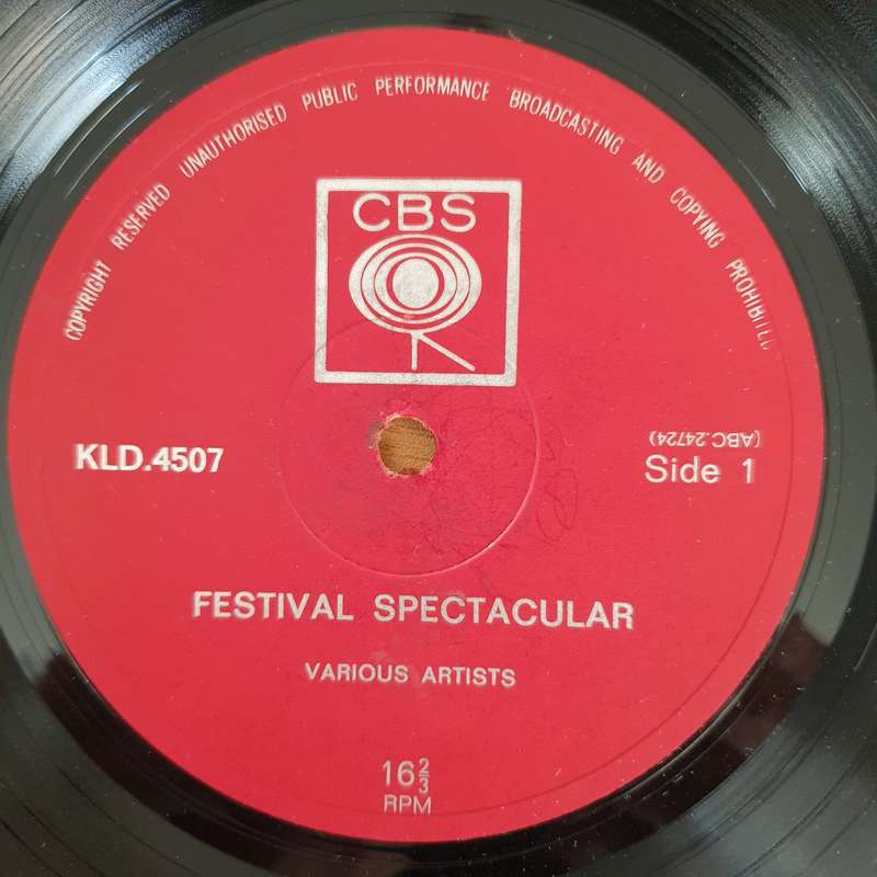 Festival Spectacular - 16 & 2/3 RPM - Vinyl LP Record - Very-Good+ Quality (VG+) (verygoodplus)