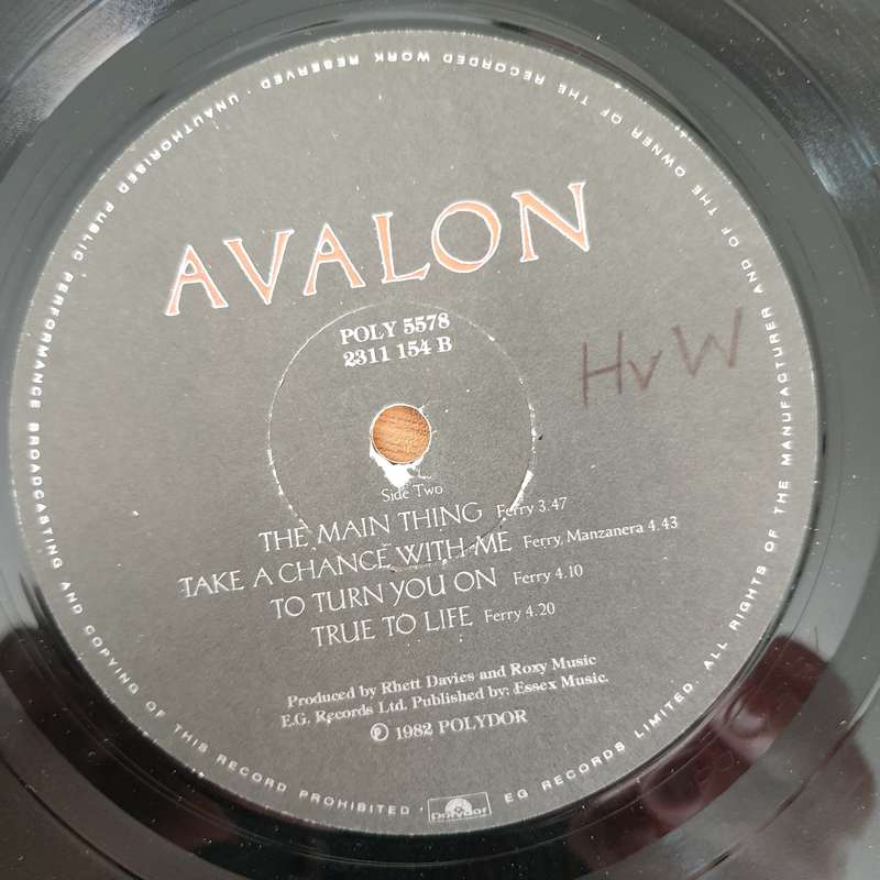 Roxy Music - Avalon - Vinyl LP Record - Opened  - Very-Good+ Quality (VG+) (verygoodplus)