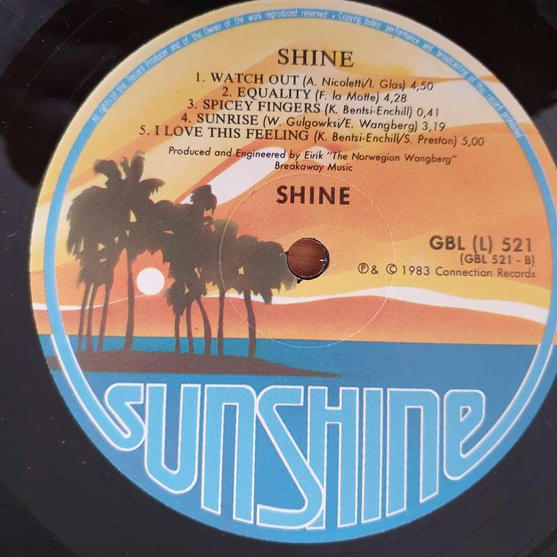 Shine  Shine  - Vinyl LP Record - Very-Good+ Quality (VG+) (verygoodplus)