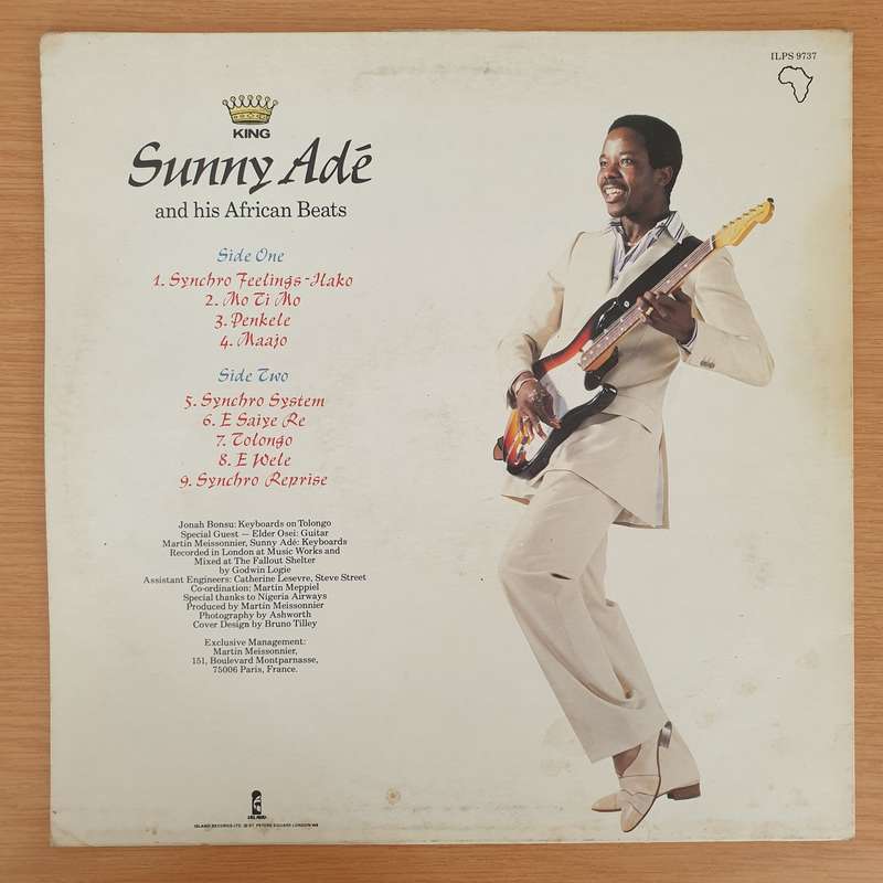 King Sunny Adé and His African Beats  Synchro System - Vinyl LP Record - Very-Good+ Quality (...