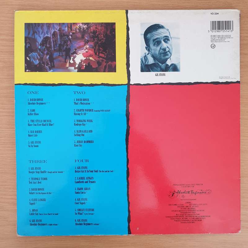 Absolute Beginners (The Original Motion Picture Soundtrack) (UK) -  Double Vinyl LP Record - Very...