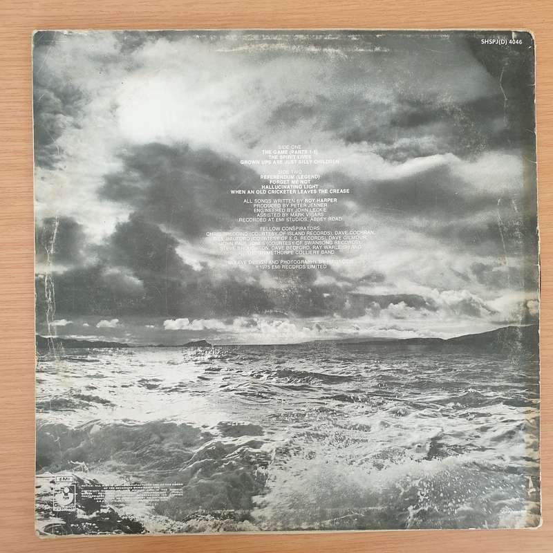 Roy Harper  HQ - Vinyl LP Record - Very-Good- Quality (VG-) (verygoodminus)