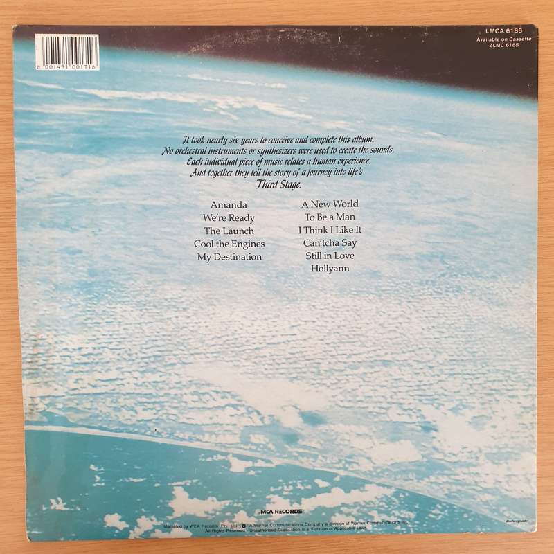 Boston  Third Stage - Vinyl LP Record - Very-Good+ Quality (VG+)