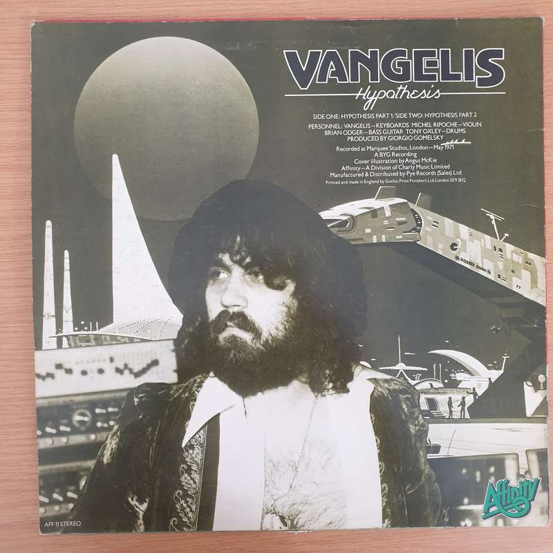 Vangelis  Hypothesis (UK) - Vinyl LP Record - Very-Good+ Quality (VG+)