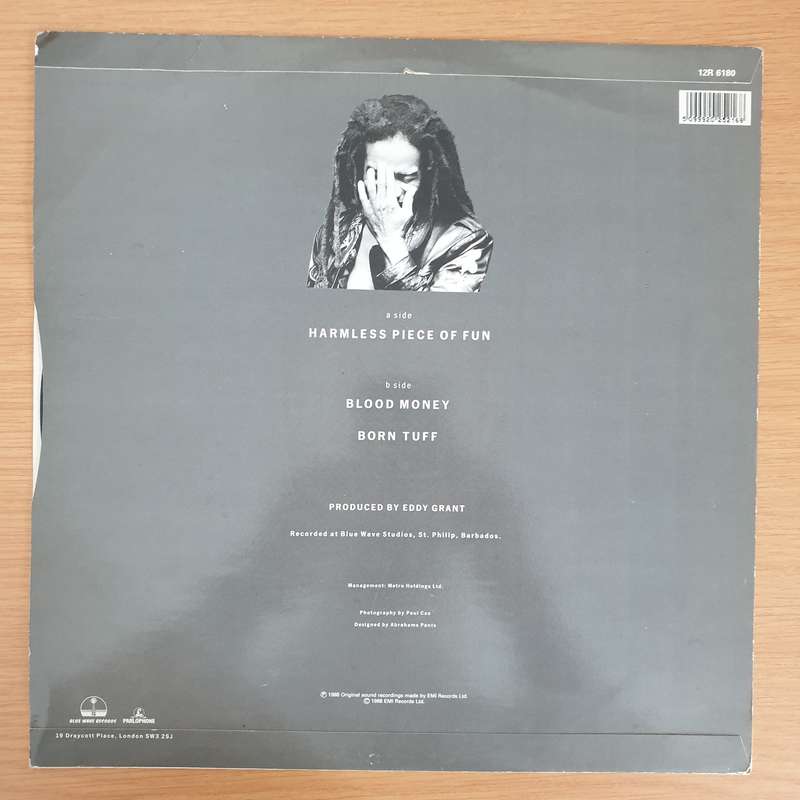 Eddy Grant  Harmless Piece Of Fun - Vinyl LP Record - Very-Good+ Quality (VG+)