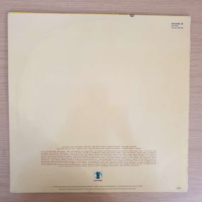 Joni Mitchell  Court And Spark (Germany) - Vinyl LP Record - Very-Good+ Quality (VG+)