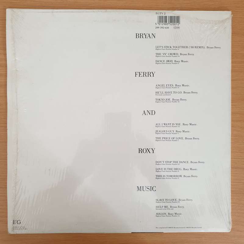 Bryan Ferry - The Ultimate Collection With Roxy Music - Vinyl LP Record - Very-Good+ Quality (VG+)