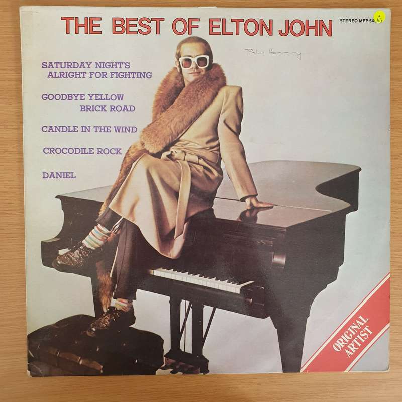 Elton John  The Best of Elton John - Vinyl LP Record - Very-Good Quality (VG) (verry)