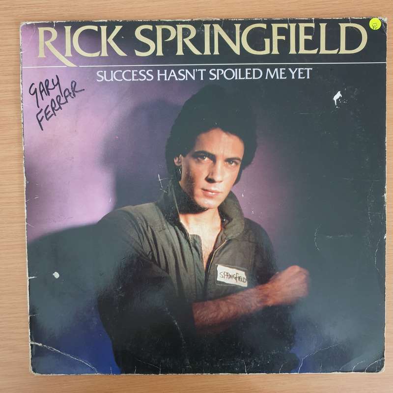 Rick Springfield - Success Hasn't Spoiled Me Yet  - Vinyl LP Record - Very-Good- Quality (VG-) (v...