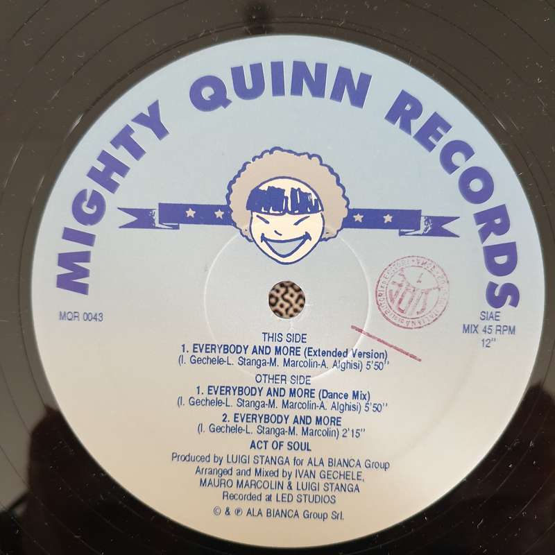 Act Of Soul  Everybody And More - Vinyl LP Record - Very-Good+ Quality (VG+)
