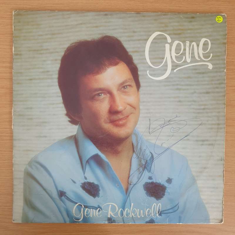 Gene Rockwell  Gene - Autographed - Vinyl LP Record - Very-Good+ Quality (VG+)