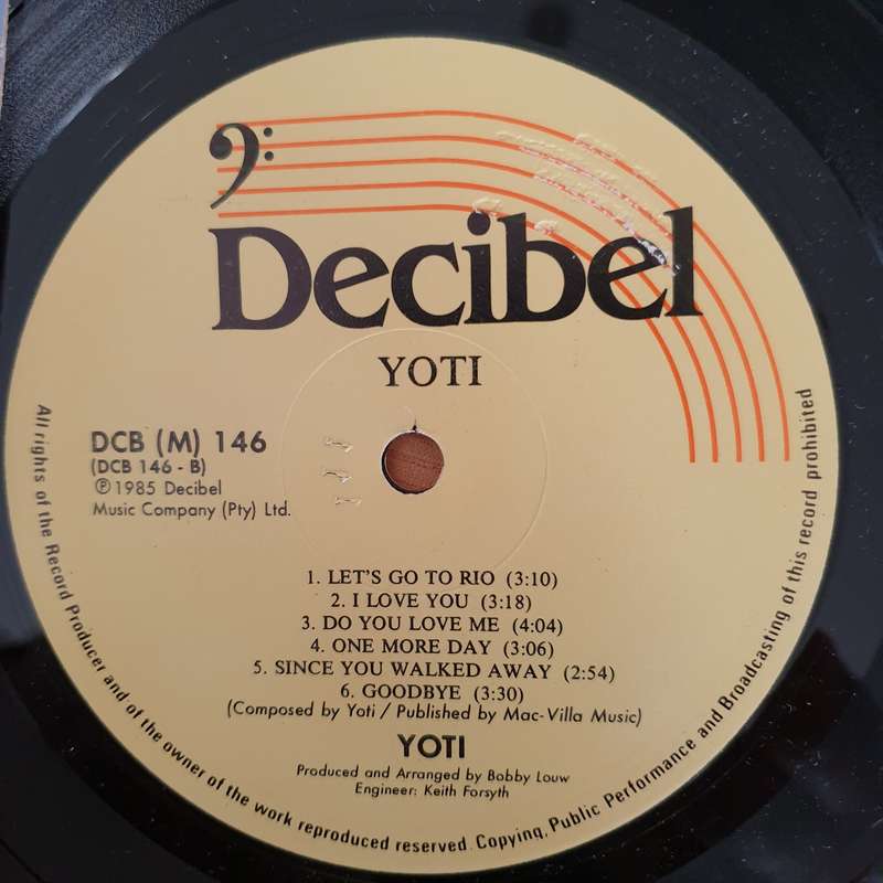 Yoti - Yoti - Autographed - Vinyl LP Record - Very-Good+ Quality (VG+)