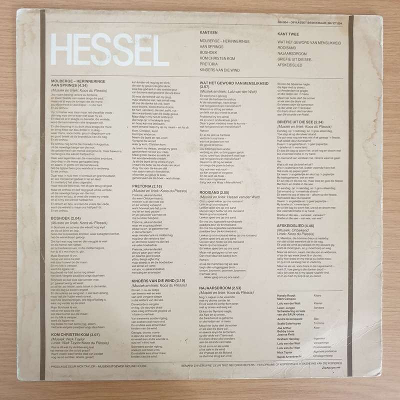 Hessel - Met Liefde - Autographed - Vinyl LP Record - Very-Good+ Quality (VG+)