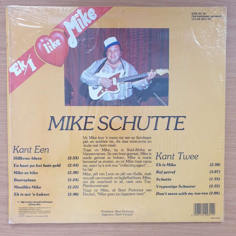 Mike Schutte  Ek / I Like Mike - Vinyl LP Record - Very-Good+ Quality (VG+)
