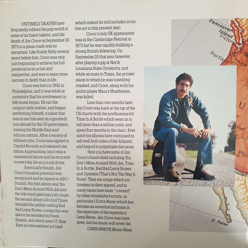 Jim Croce  The Jim Croce Collection -  Double Vinyl LP Record - Very-Good+ Quality (VG+)