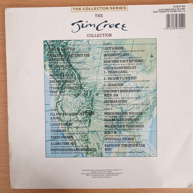 Jim Croce  The Jim Croce Collection -  Double Vinyl LP Record - Very-Good+ Quality (VG+)