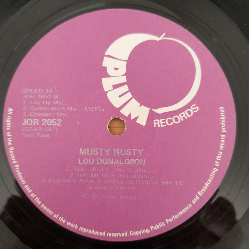 Lou Donaldson  Musty Rusty - Vinyl LP Record - Good+ Quality (G+) (gplus)