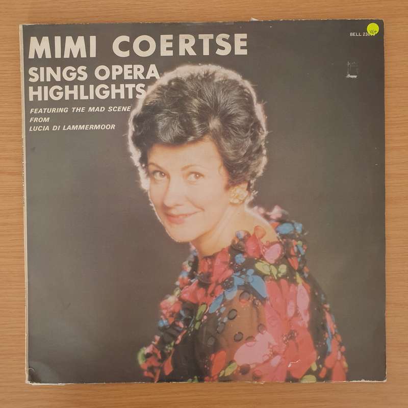 Mimi Coertse - Sings Opera Highlights - Vinyl LP Record - Very-Good+ Quality (VG+)
