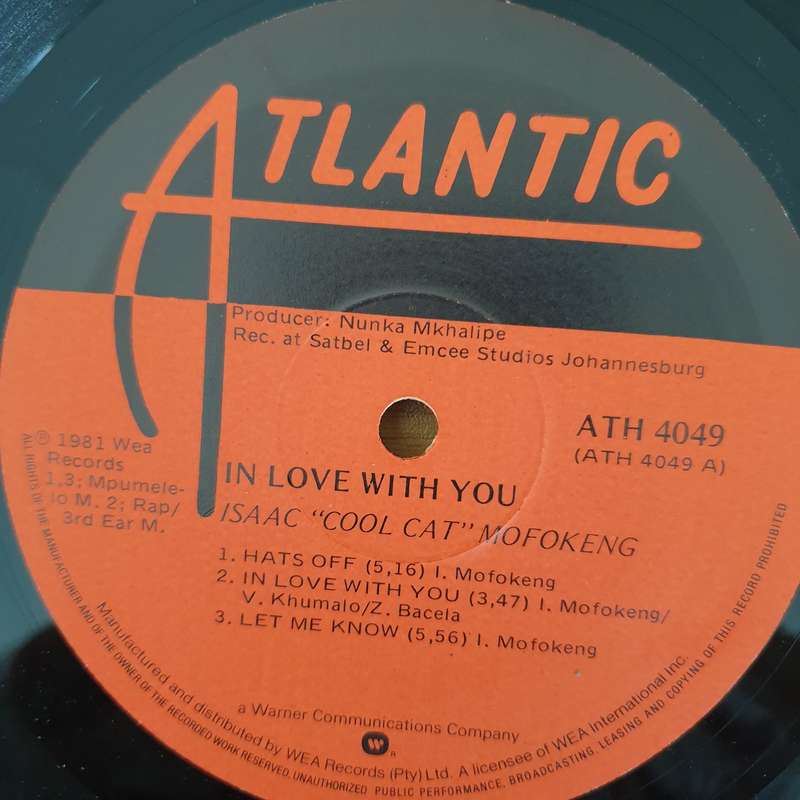 Isaac 'Cool Cat' Mofokeng  I'm In Love With You - Vinyl LP Record - Very-Good+ Quality (VG+)