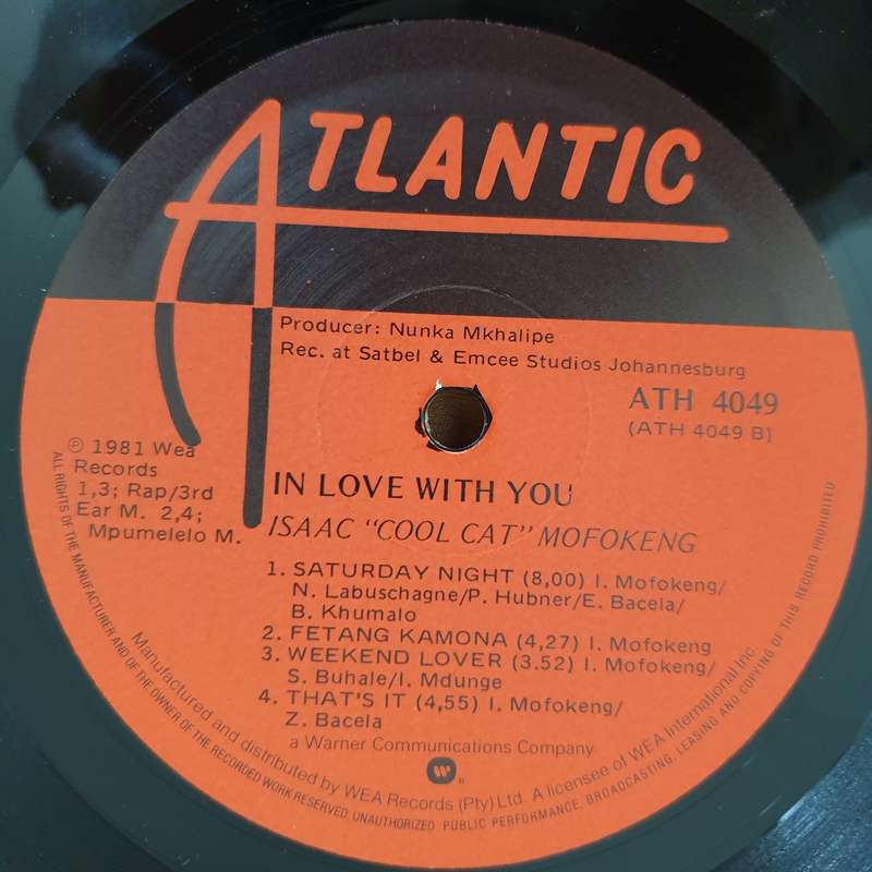 Isaac 'Cool Cat' Mofokeng  I'm In Love With You - Vinyl LP Record - Very-Good+ Quality (VG+)