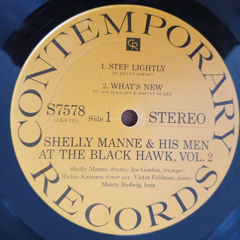 Shelly Manne & His Men  At The Black Hawk, Vol. 2 - Vinyl LP Record - Very-Good Quality (VG) (...