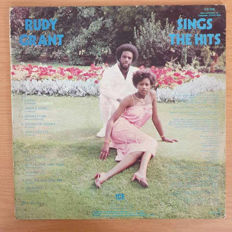 Rudy Grant  Sings The Hits - Vinyl LP Record - Very-Good+ Quality (VG+)