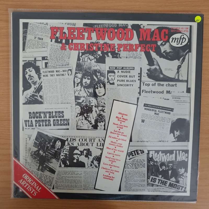 Fleetwood Mac  History Of Fleetwood Mac - Vinyl LP Record - Very-Good+ Quality (VG+) (verygood...