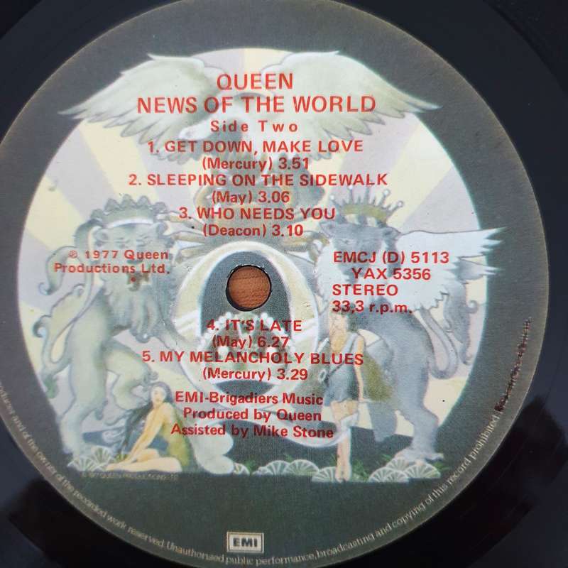 Queen  News Of The World   - Vinyl LP Record - Very-Good+ Quality (VG+) (verygoodplus)