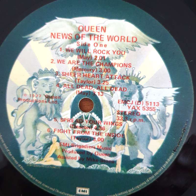 Queen  News Of The World   - Vinyl LP Record - Very-Good+ Quality (VG+) (verygoodplus)