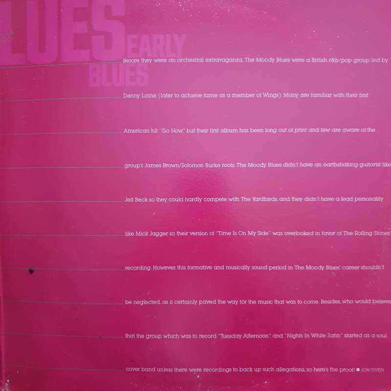 Moody Blues  Early Blues - Double Vinyl LP Record - Very-Good+ Quality (VG+) (verygoodplus)