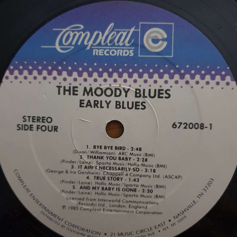 Moody Blues  Early Blues - Double Vinyl LP Record - Very-Good+ Quality (VG+) (verygoodplus)