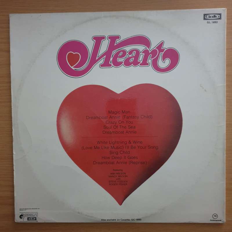 Heart - Dreamboat Annie  - Vinyl LP Record - Very-Good Quality (VG)  (verry)