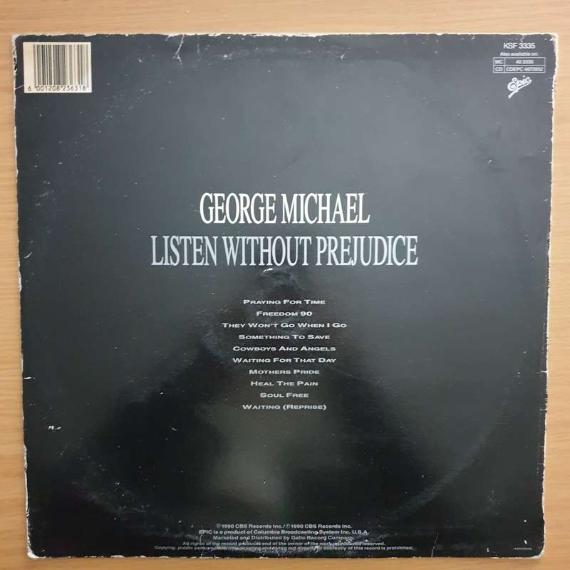 George Michael  Listen Without Prejudice Volume One - Vinyl LP Record - Very-Good+ Quality (VG...