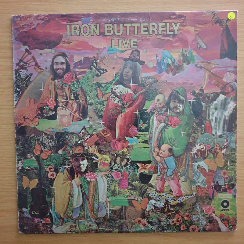 Iron Butterfly  Live - Vinyl LP Record  - Good Quality (G) (goood)