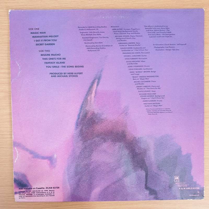 Herb Alpert  Magic Man - Vinyl LP Record - Very-Good+ Quality (VG+) (verygoodplus)