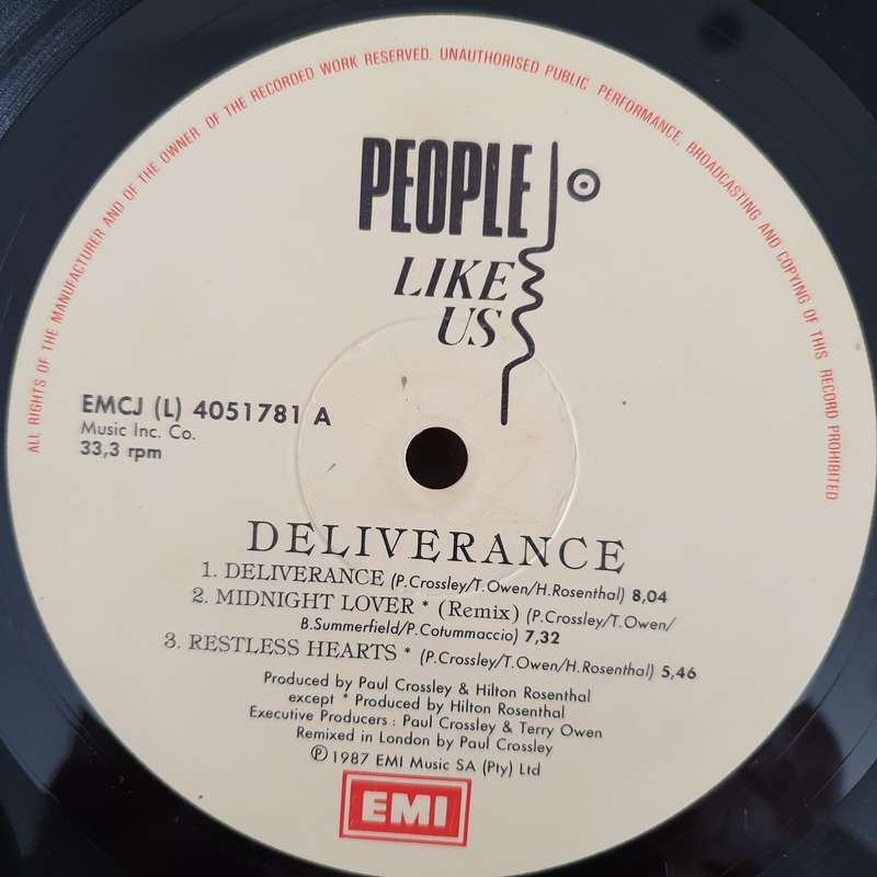 People Like Us  Deliverance - Vinyl LP Record - Very-Good+ Quality (VG+) (verygoodplus)