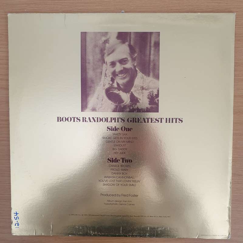 Boots Randolph  Boots Randolph's Greatest Hits - Vinyl LP Record - Very-Good+ Quality (VG+) (v...