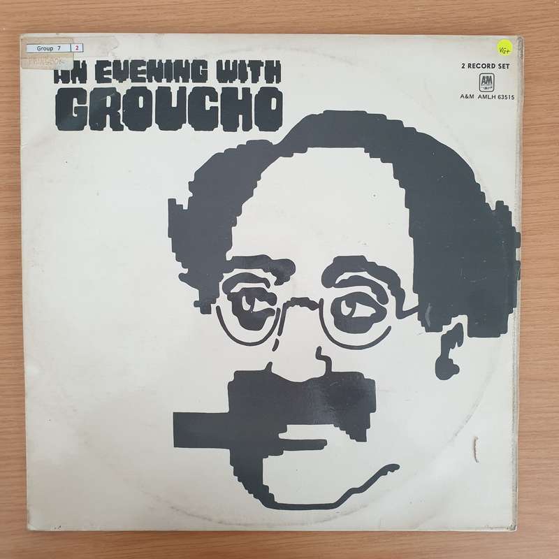 Groucho Marx  An Evening With Groucho- Vinyl LP Record - Very-Good+ Quality (VG+) (verygoodplus)
