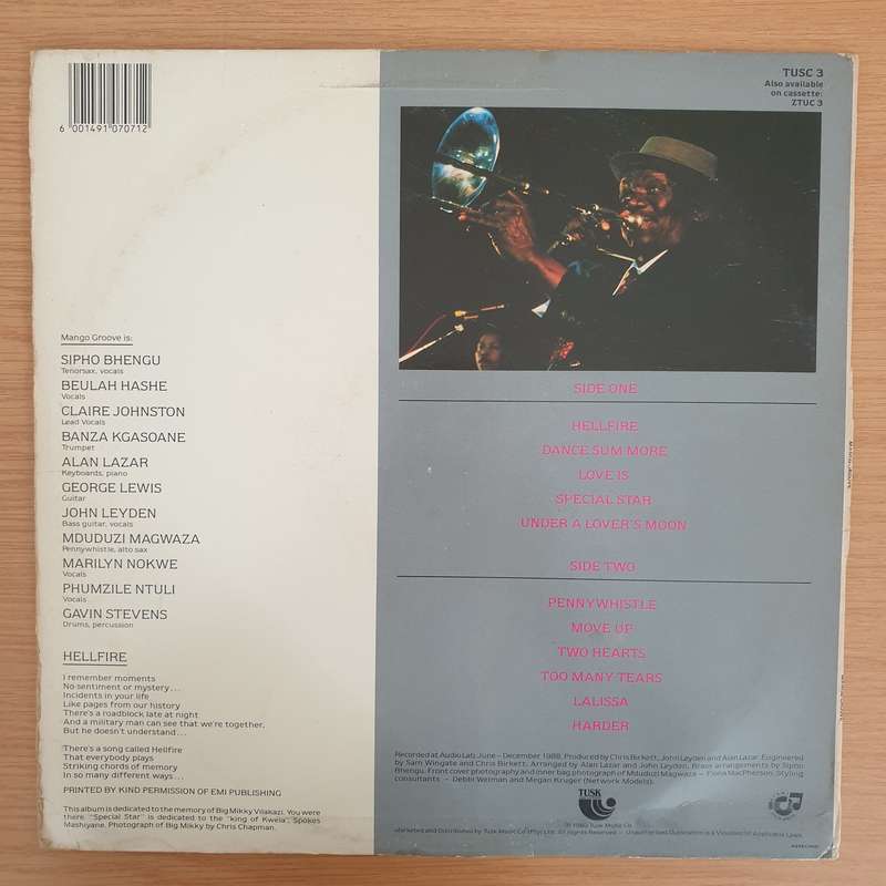 Mango Groove - Mango Groove   Vinyl LP Record - Fair Quality/Good+ (Fair/G+)