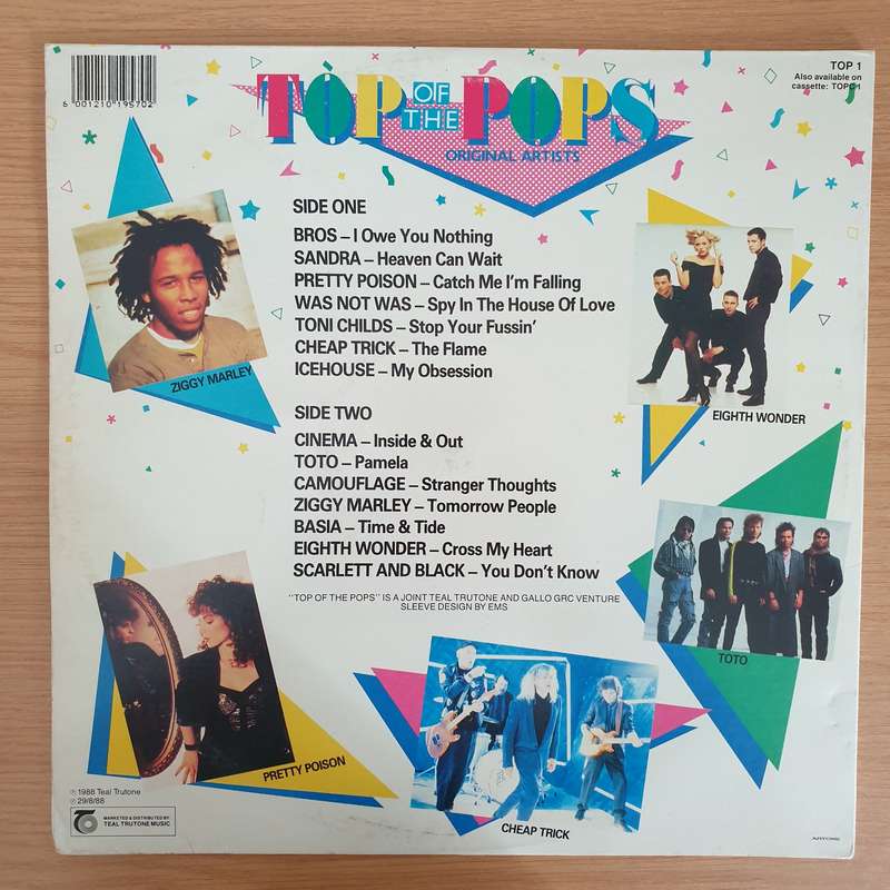 Top of the Pops - Original Artists (Basia, Sandra, Icehouse...)  Vinyl LP Record - Very-Goo...