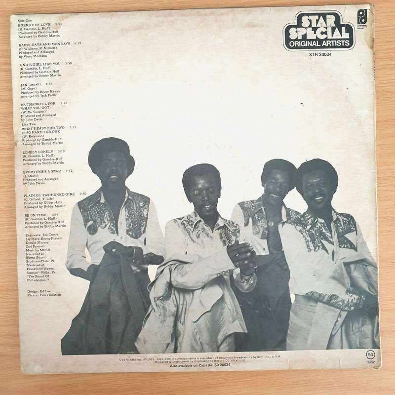 Intruders  Energy Of Love - Vinyl LP Record - Very-Good+ Quality (VG+) (verygoodplus)