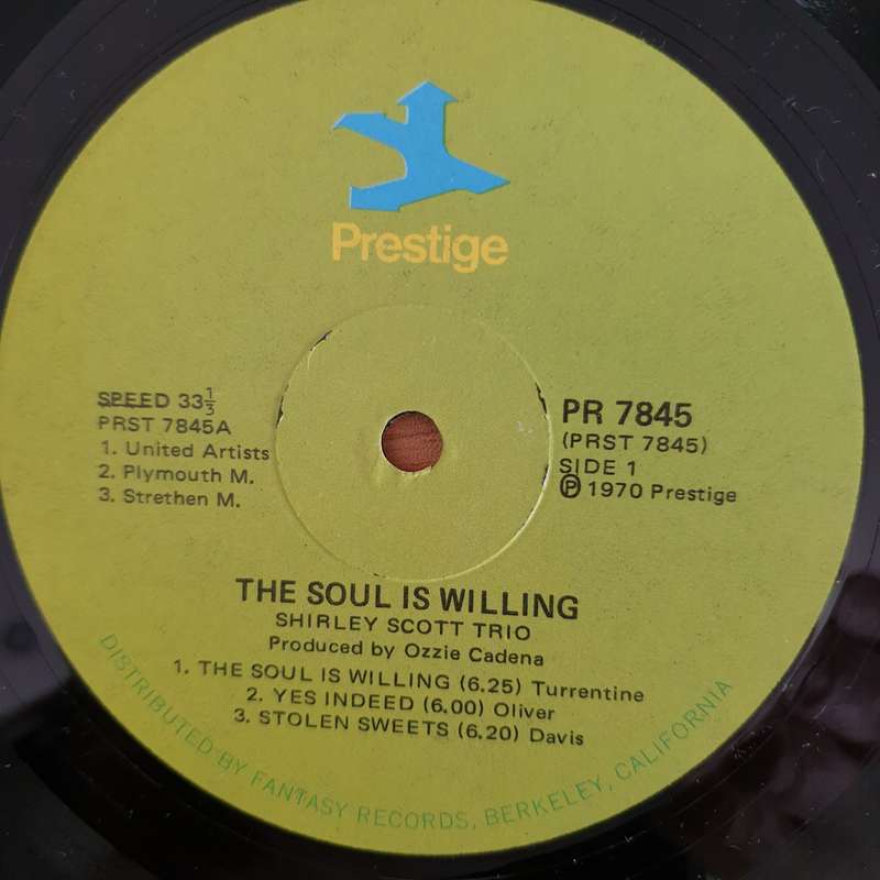 Shirley Scott With Stanley Turrentine  The Soul Is Willing - Vinyl LP Record - Very-Good+ Qual...