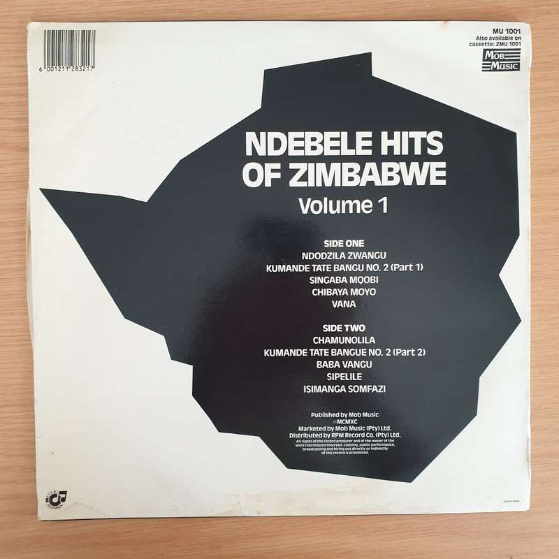 Ndebele - Hits of Zimbabwe - Vol 1  - Vinyl LP Record - Very-Good+ Quality (VG+) (verygoodplus)