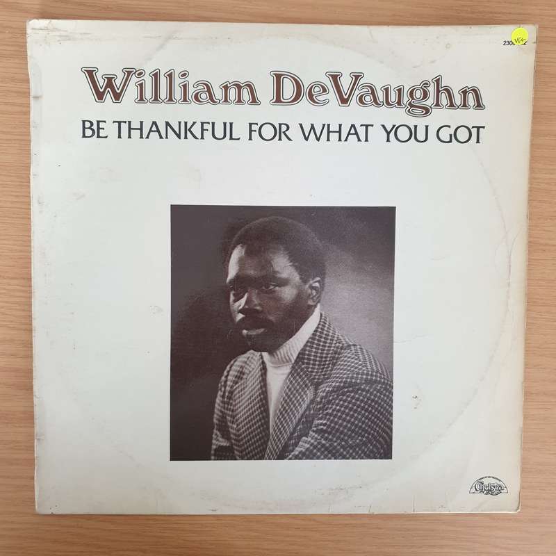 William DeVaughn  Be Thankful For What You Got  - Vinyl LP Record - Very-Good+ Quality (VG+) (...