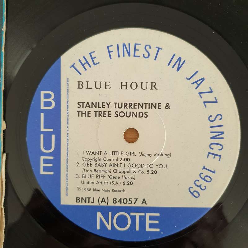 Stanley Turrentine With The Three Sounds  Blue Hour - Vinyl LP Record - Very-Good+ Quality (VG...
