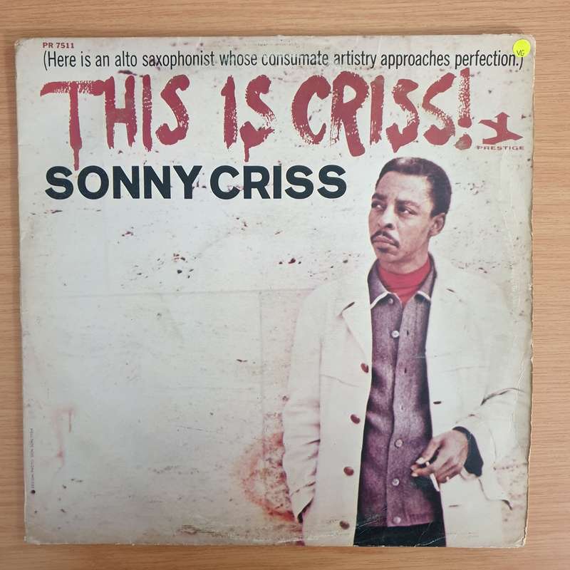 Sonny Criss  This Is Criss! - Vinyl LP Record - Very-Good Quality (VG)  (verry)