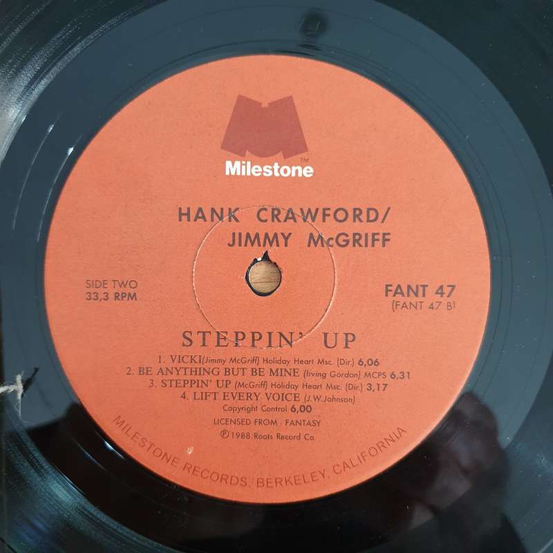 Hank Crawford / Jimmy McGriff  Steppin' Up - Vinyl LP Record - Very-Good Quality (VG)  (verry)