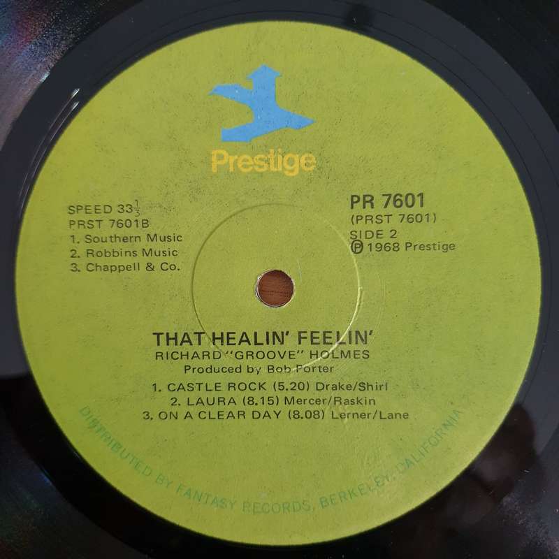 Richard "Groove" Holmes  That Healin' Feelin' - Vinyl LP Record - Very-Good Quality (VG)  (verry)