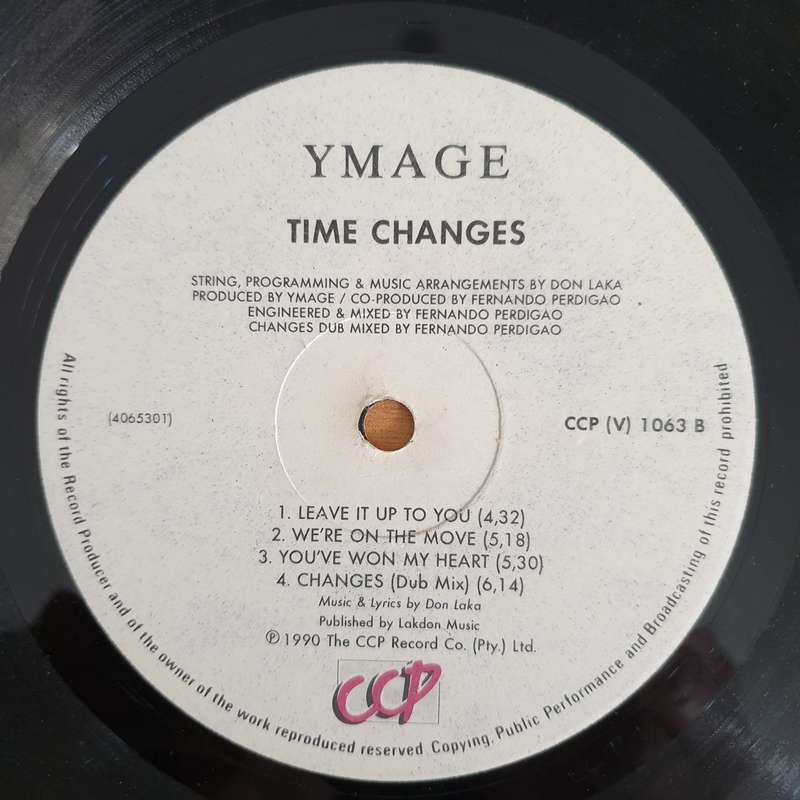 Ymage  Time Changes - Vinyl LP Record - Very-Good- Quality (VG-) (minus)